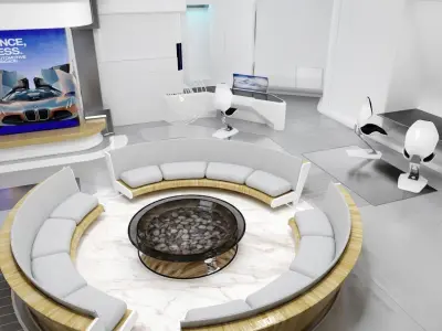 Modular SCI-FI Interior Serie B Rest Room 3D model