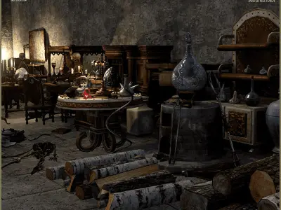 Old Props Unreal Pack Low-poly 3D model