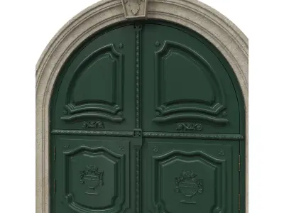 Entrance classic door 42 3D model
