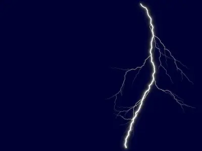 Realistic 3D Lightning CG-07 Low-poly 3D model