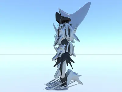 Robot Cyborg Character Sci Fi 3D model