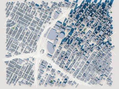 Los Angeles City United States 3D model
