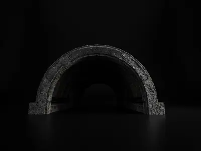 INDUSTRIAL SCIFI BUILDING 09 Low-poly 3D model