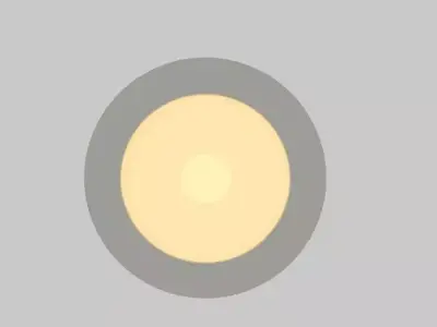 Recess Light Low-poly 3D model