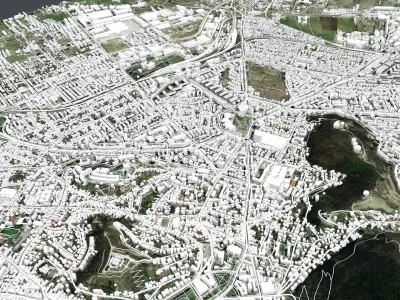 Cityscape Brasov Romania 3D model