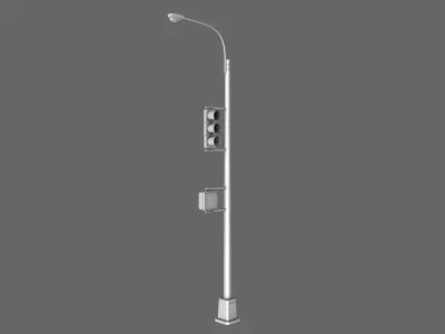 Traffic Light Lamp 3D model