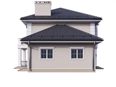 Villa 04 Classic Contenporary 3D model