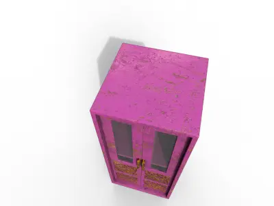 Old Modern Furniture 3D Model Terror Low-poly 3D model 5