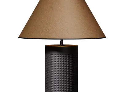 Juliette Modern Fluted Nightstand Art Deco Table Lamp Modern  3D model