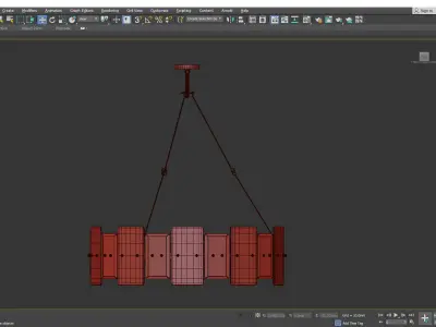ANABEL CHANDELIER Low-poly 3D model