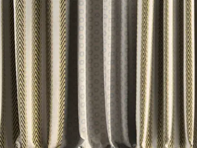 Curtain Set 91 3D model