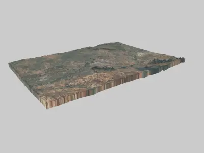 Merida City Low-poly 3D model