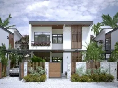 House Exterior Model  villa site 3D model