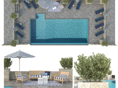 Swimming Pool -7 3D model