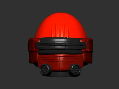 helmet high poly sculpt 3d printable ver 7 3D model 3D model