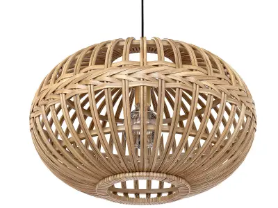 Eglo wicker rattan Hanging lamp 3D model