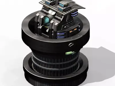 Titan Base - Academy of Sciences 02 3D model