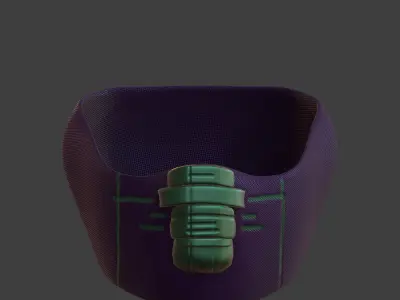 Gas mask helmet 3d model scifi Low-poly  Low-poly 3D model 212