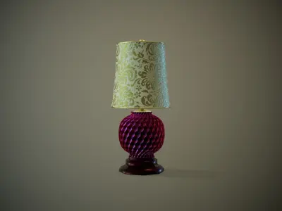 Table Lamp Low-poly 3D model