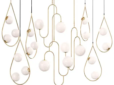 Ceiling Pendant Lights Collecion 3D model