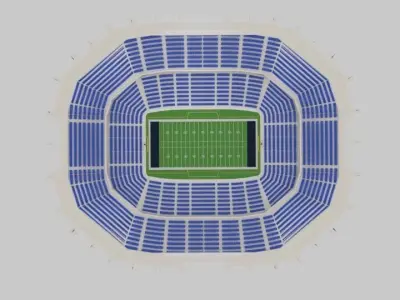  Superbowl Stadium 3D model
