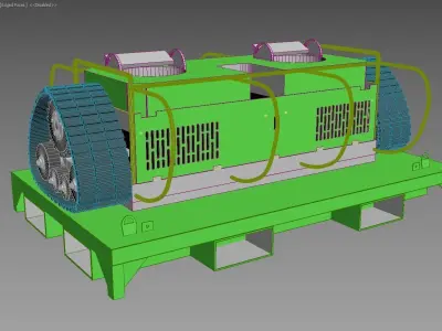 Robot sand and gravel compactor 3D model