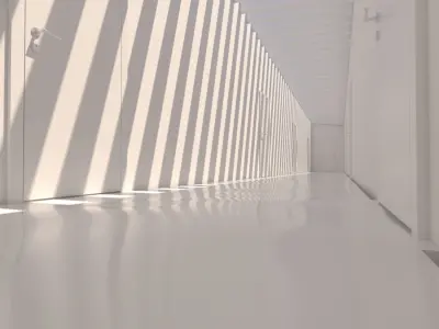 Minimalist Hallway 02 3D model