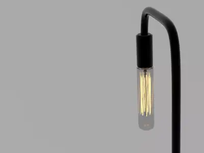 Modern Stem Light Fixture 3D model