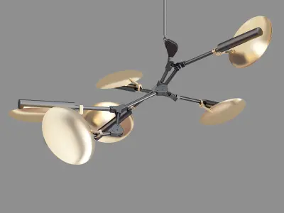 BRANCHING DISC Low-poly 3D model