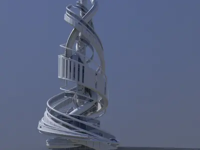 Futuristic Skyscrapers 2023 3D model