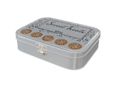 Food storage containers Metal Food Storage Tin 3D model