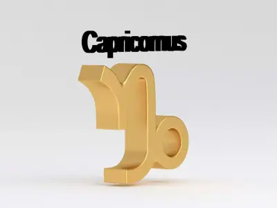 Astrological Sign capricornus 3D model