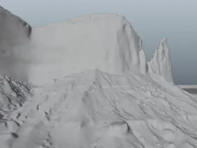 Monument Valley Spearhead Mesa Landscape 3D model