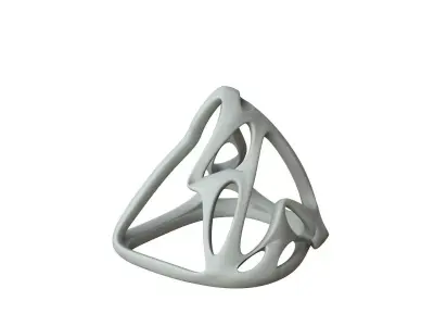 SciFi Cube Object No 62554 Low Poly Shape Low-poly 3D model