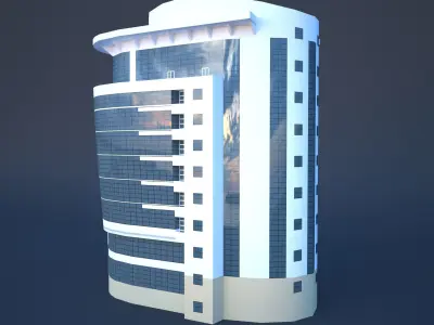 Goodman Plaza Low-poly 3D model