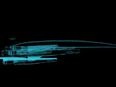 Normandy SR2 Holographic Low-poly 3D model