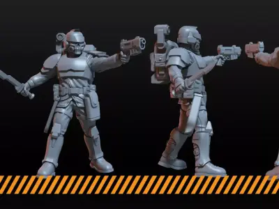 Elite Guards 3D print model