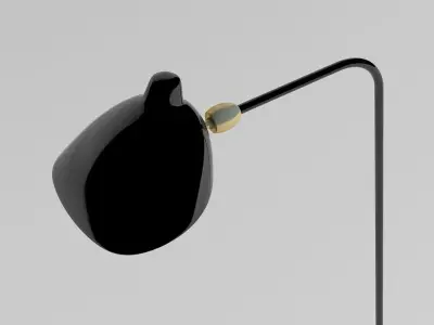 Serge Mouille Lampadaire 3D model