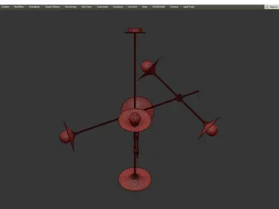 GORN NEW CHANDELIER Low-poly 3D model