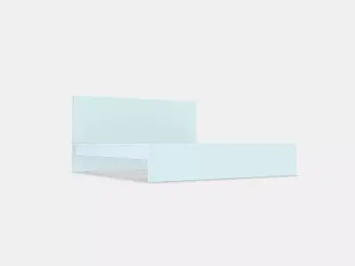 MALM Bed frame high 94 Low-poly 3D model