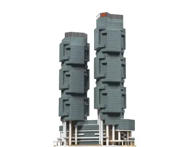 Lippo Centre Hong Kong 3D model