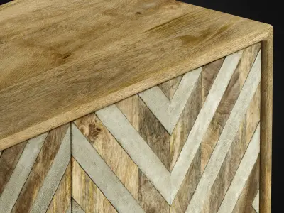 Four-Door Entertainment Console 3D model