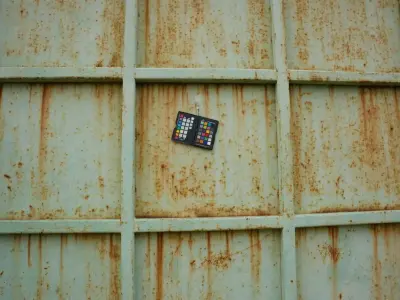 Mint Green Gridded Metal  Texture