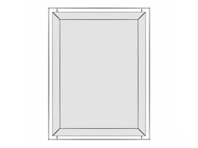 Mirror in a metal frame GZ-M1098 3D model