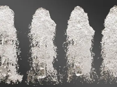 Water Fountain Set 01 3D model