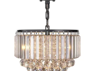 Contemporary Round Pendant Chandeliers 3D model
