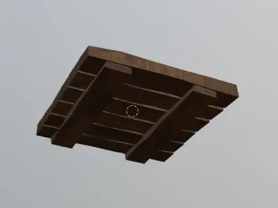 wooden platform Free 3D model