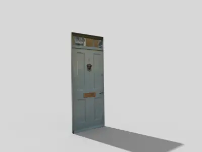 low poly door Low-poly 3D model get