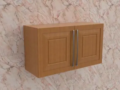 Hung Kitchen Cupboard Free low-poly 3D model