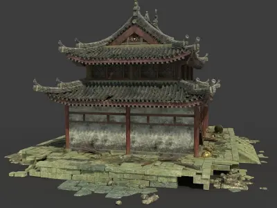 Chinese Temple 3D model